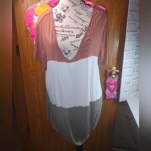 XXL Color Block Top